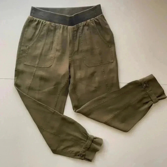 Soft Surroundings Neelandra Pull-on Pants Green Olive Size S - Picture 3 of 14